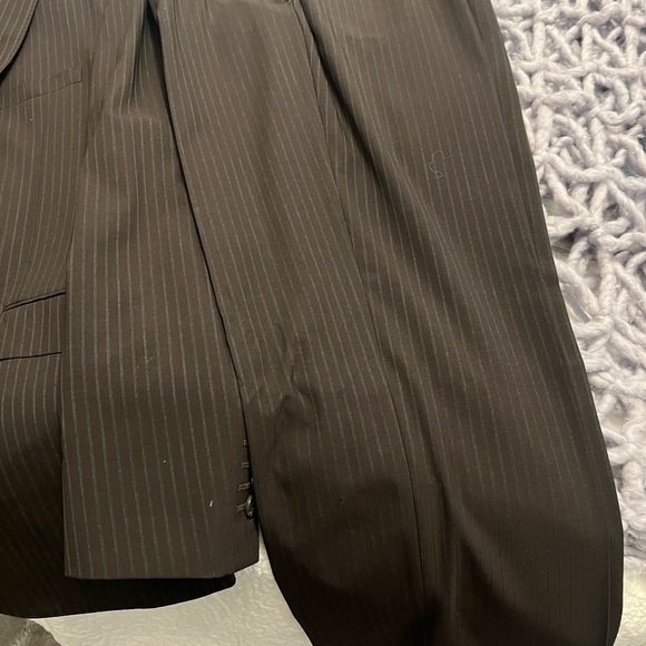 Bartorelli Napoli Italian Men’s suit. Brown with light blue pinstripes. 40R - Picture 4 of 4